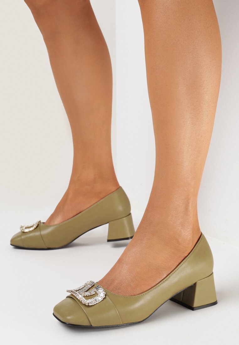 Pantofi cu toc Verzi