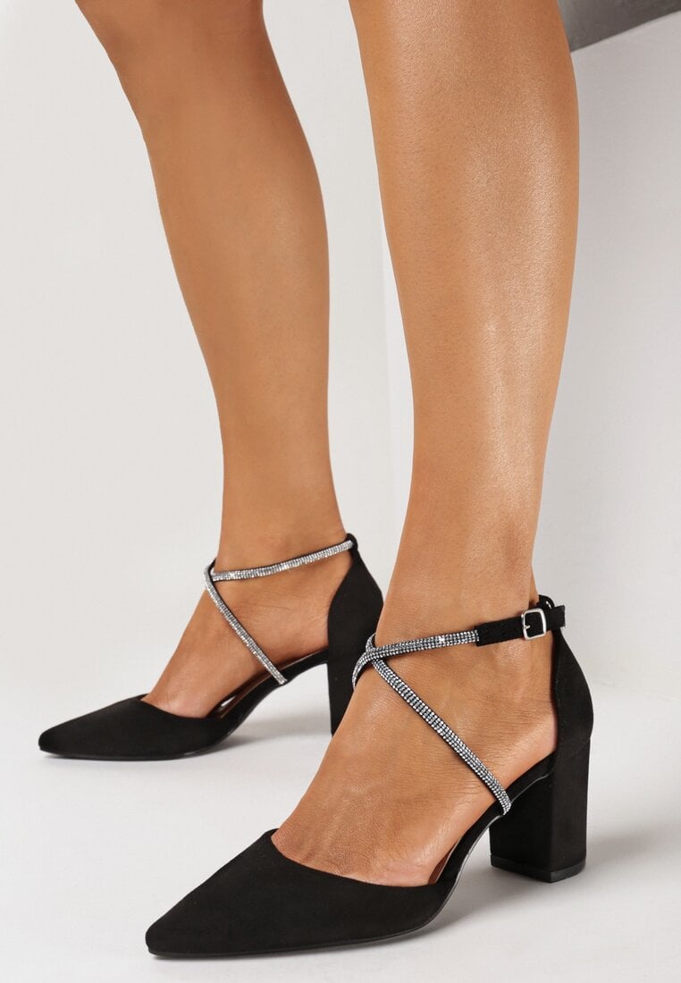 Pantofi cu toc Negri