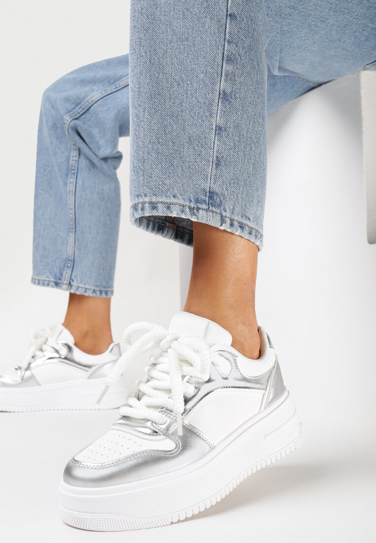 Sneakers Argintii