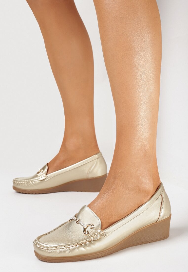 Pantofi casual Aurii