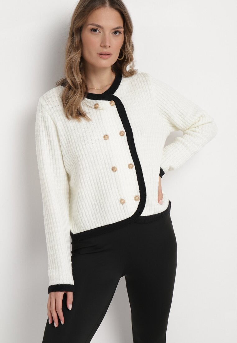 Cardigan Alb