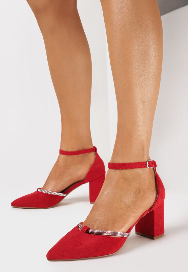 Pantofi cu toc Roșii