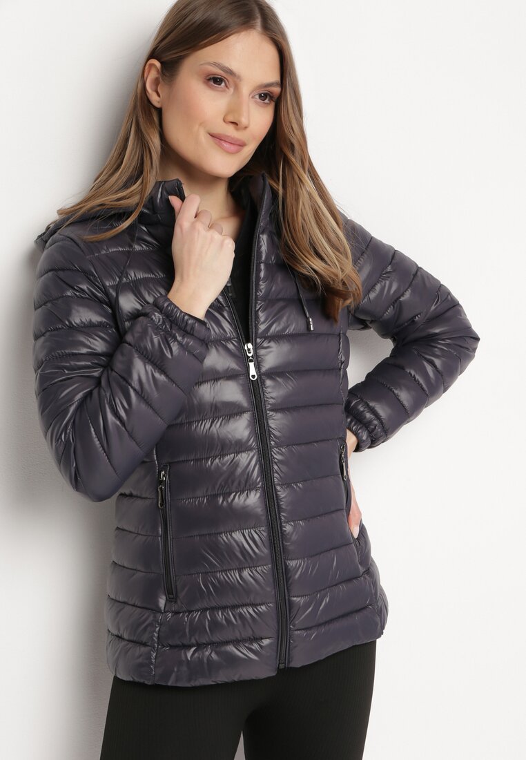 Geacă Gri închis Matlasată cu glugă detașabilă Rilevama