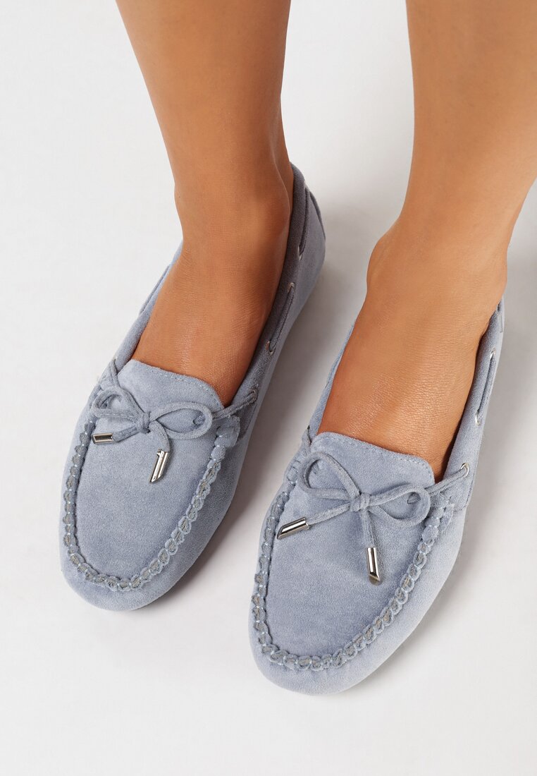 Mocasini Albastru deschis