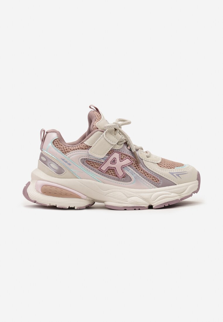 Pantofi Sport Roz cu Talpă în Relief și Aplicații Evaria