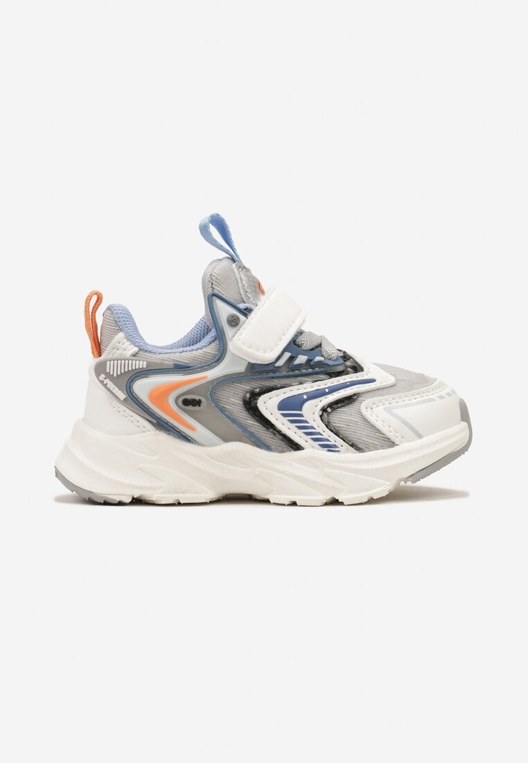 Încălțăminte Sport Gri cu Aplicații Originale și Curea cu Scai Liaetta