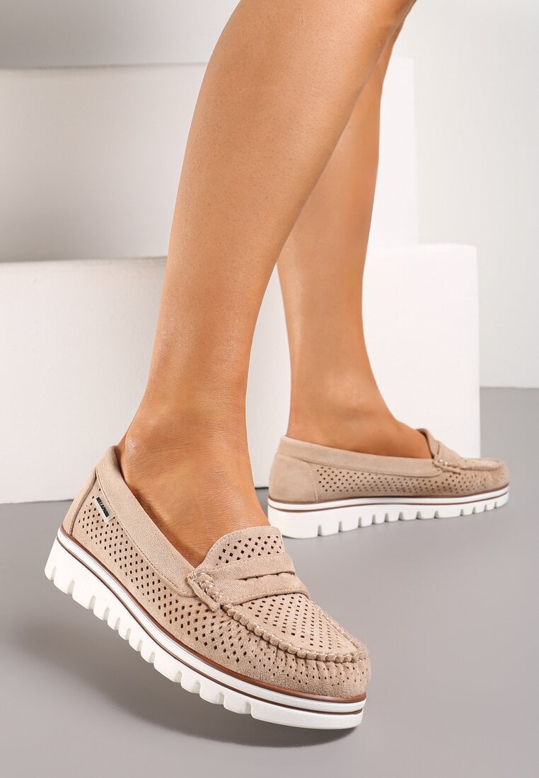 Mocasini Bej