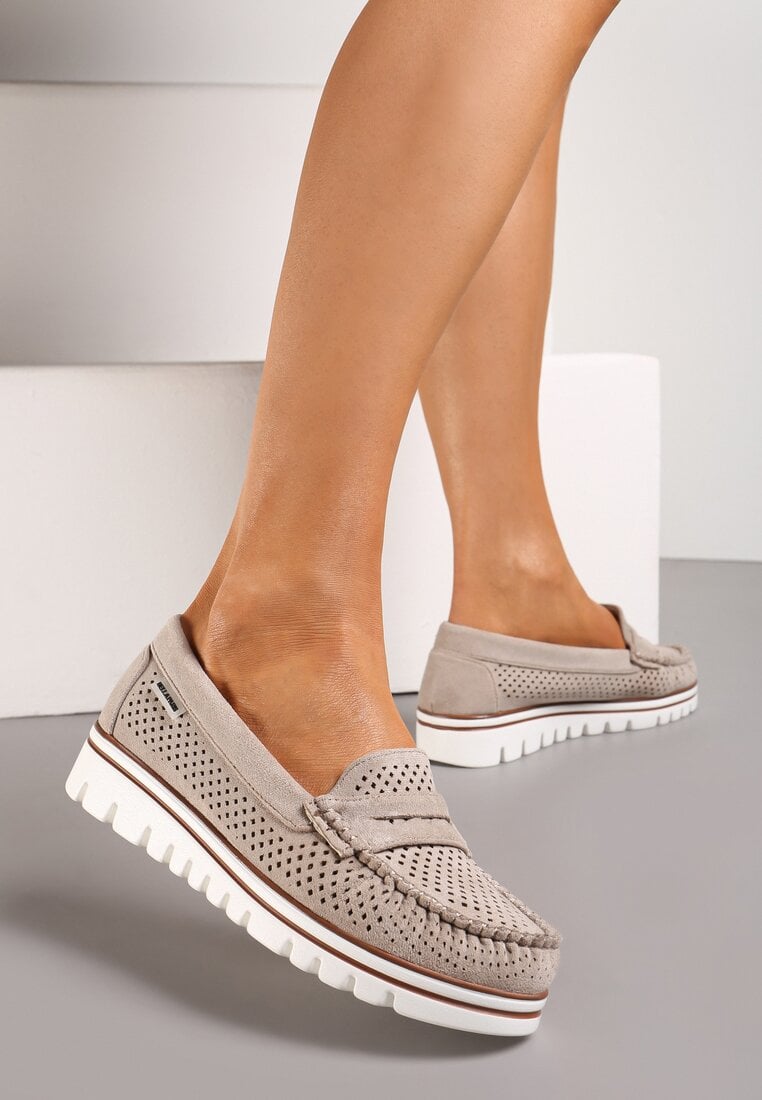 Mocasini Bej