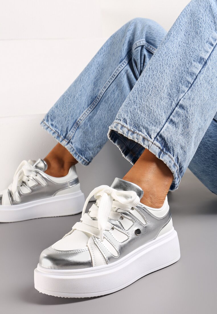 Sneakers Argintii