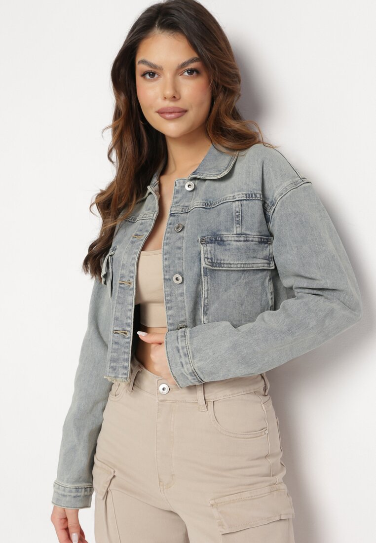 Geacă Albastru deschis