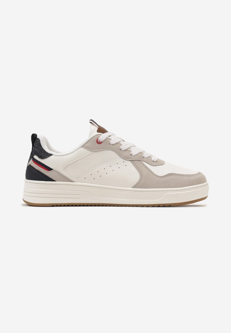 Pantofi sport Alb cu bleumarin