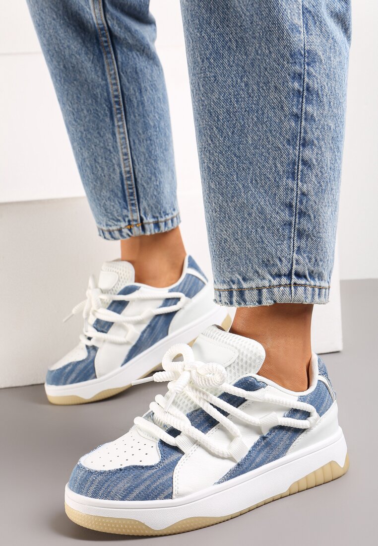 Sneakers Albastru cu Alb