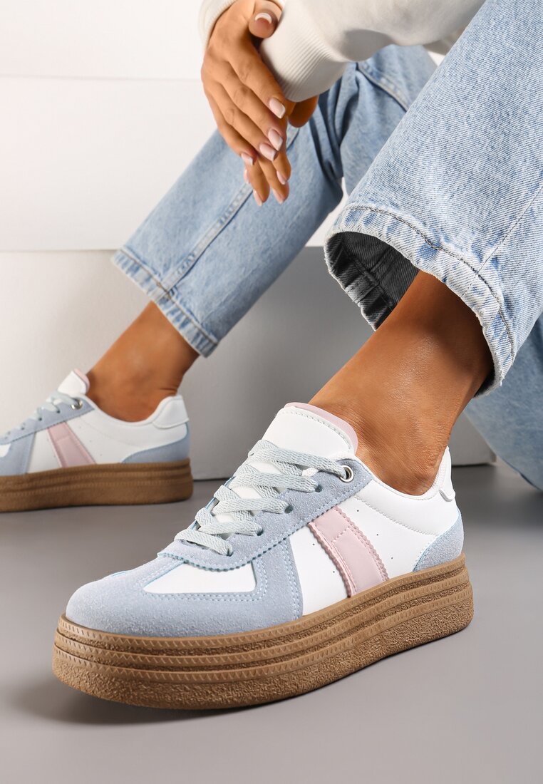 Sneakers Albastru cu Alb