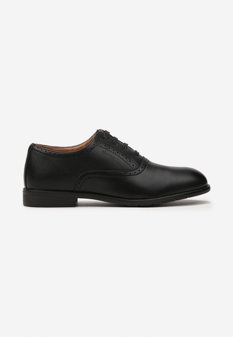 Pantofi Oxford Eleganți Negri de Costum Eillota