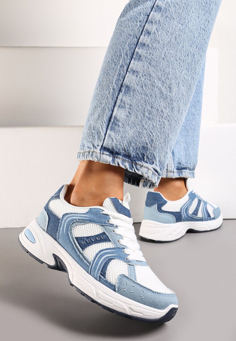 Sneakers Albastru cu Alb