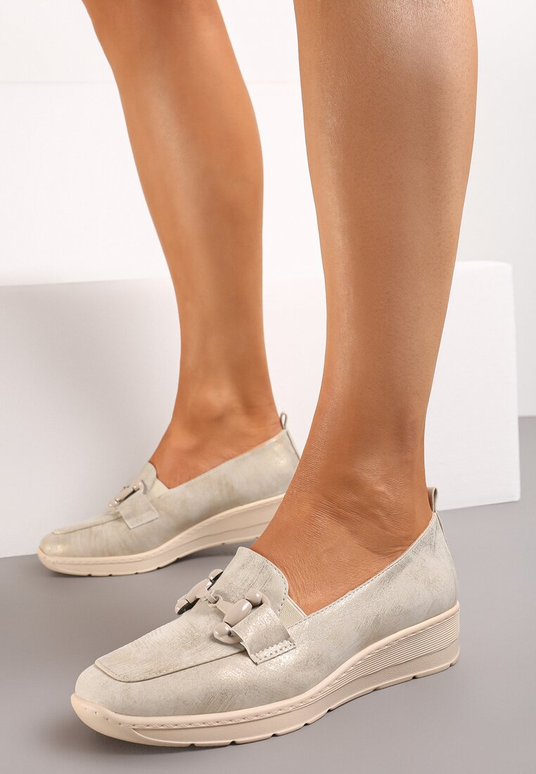 Pantofi casual Aurii