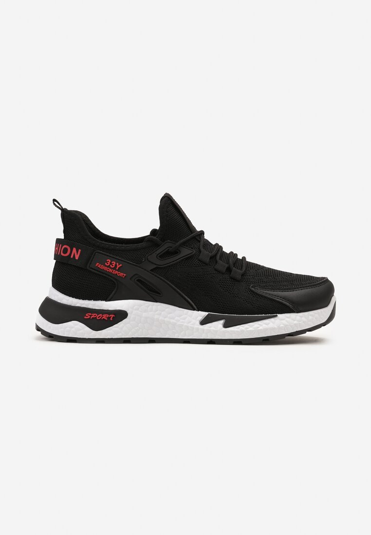 Ghete Sport Negru-Roșii Slip-on până la gleznă cu carâmb elastic Ripavela