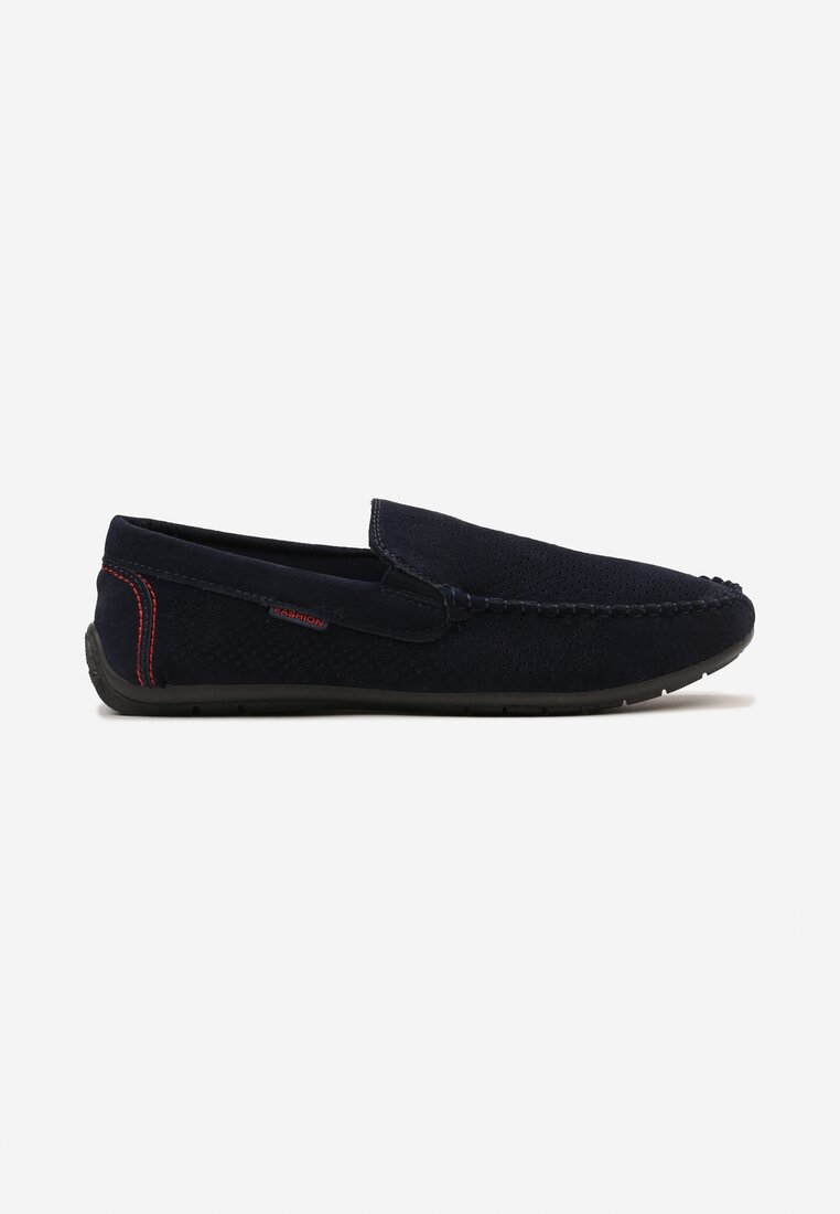 Pantofi casual Bleumarin cu roșu