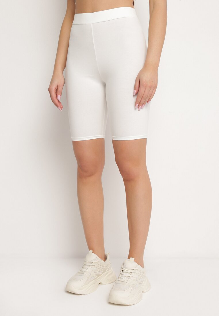 Pantaloni scurți Albi