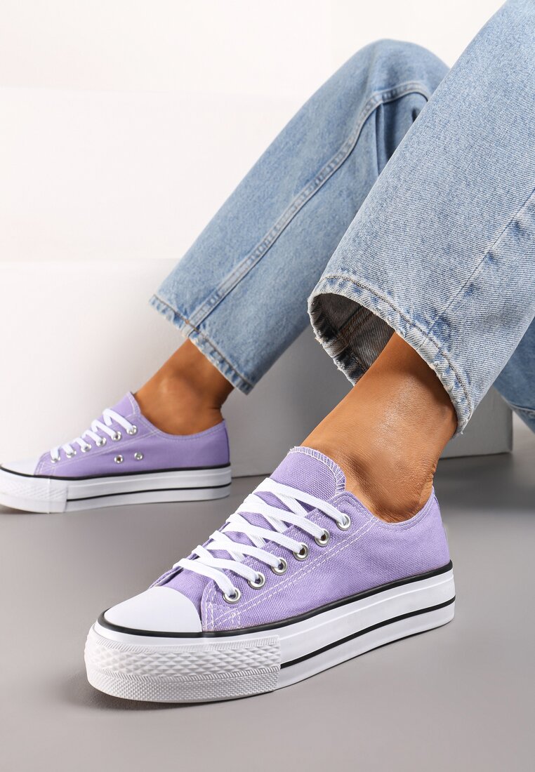 Teniși înalți Mov deschis