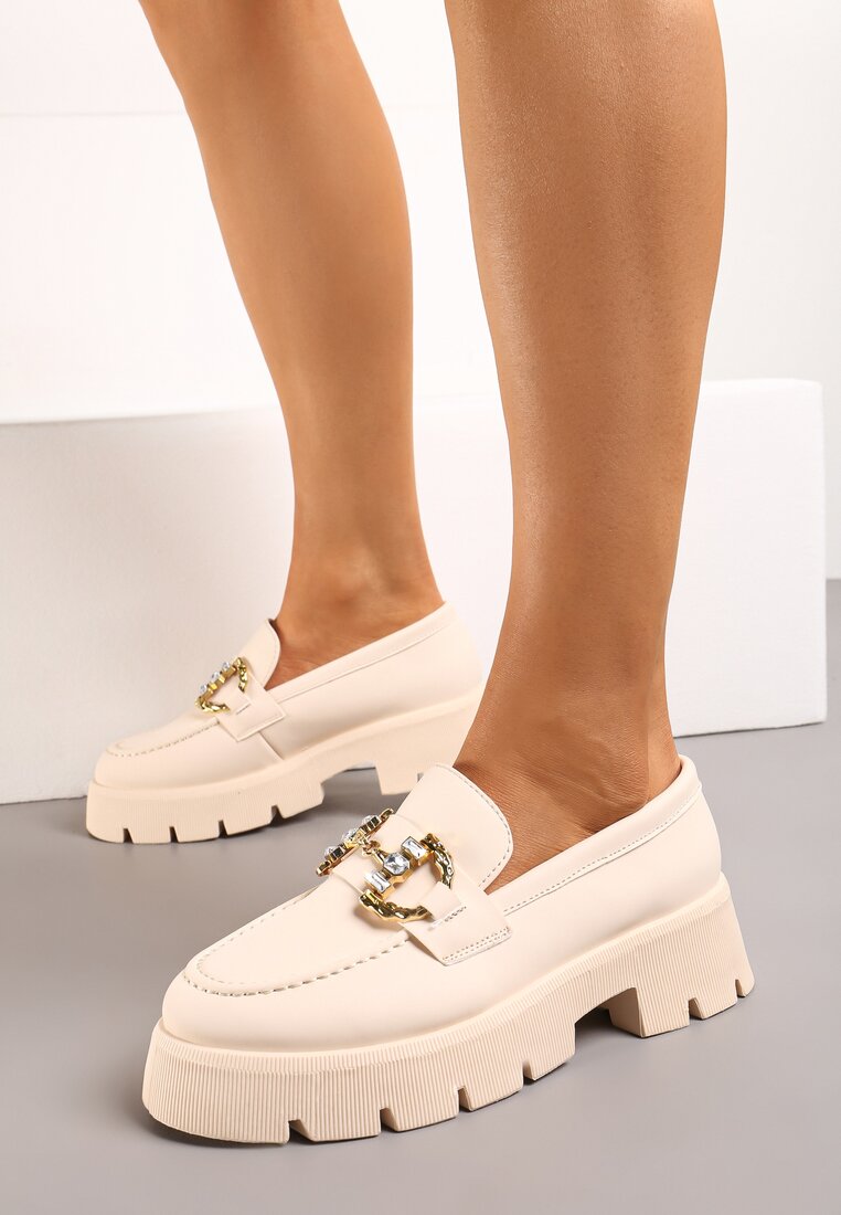 Mocasini Bej