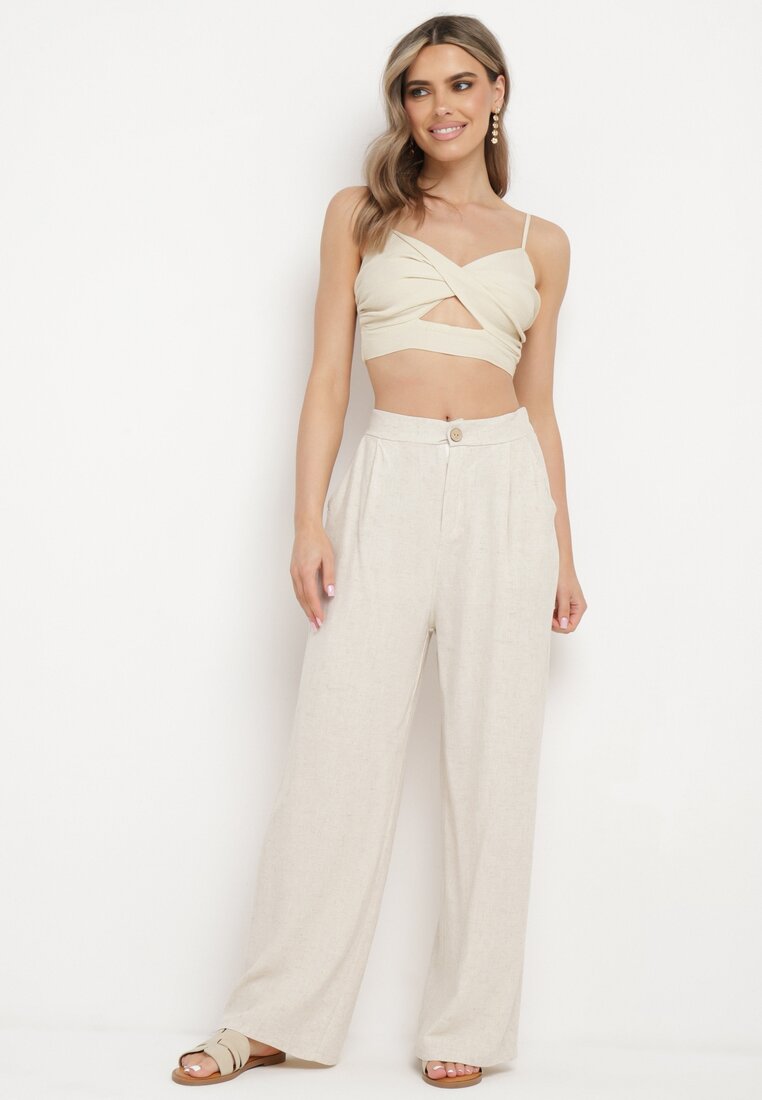 Pantaloni Bej deschis