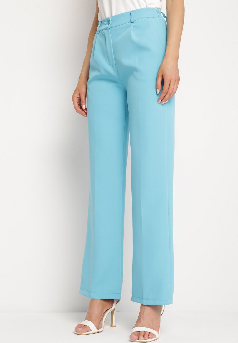 Pantaloni Albastri de Costum cu Găici Dionissa