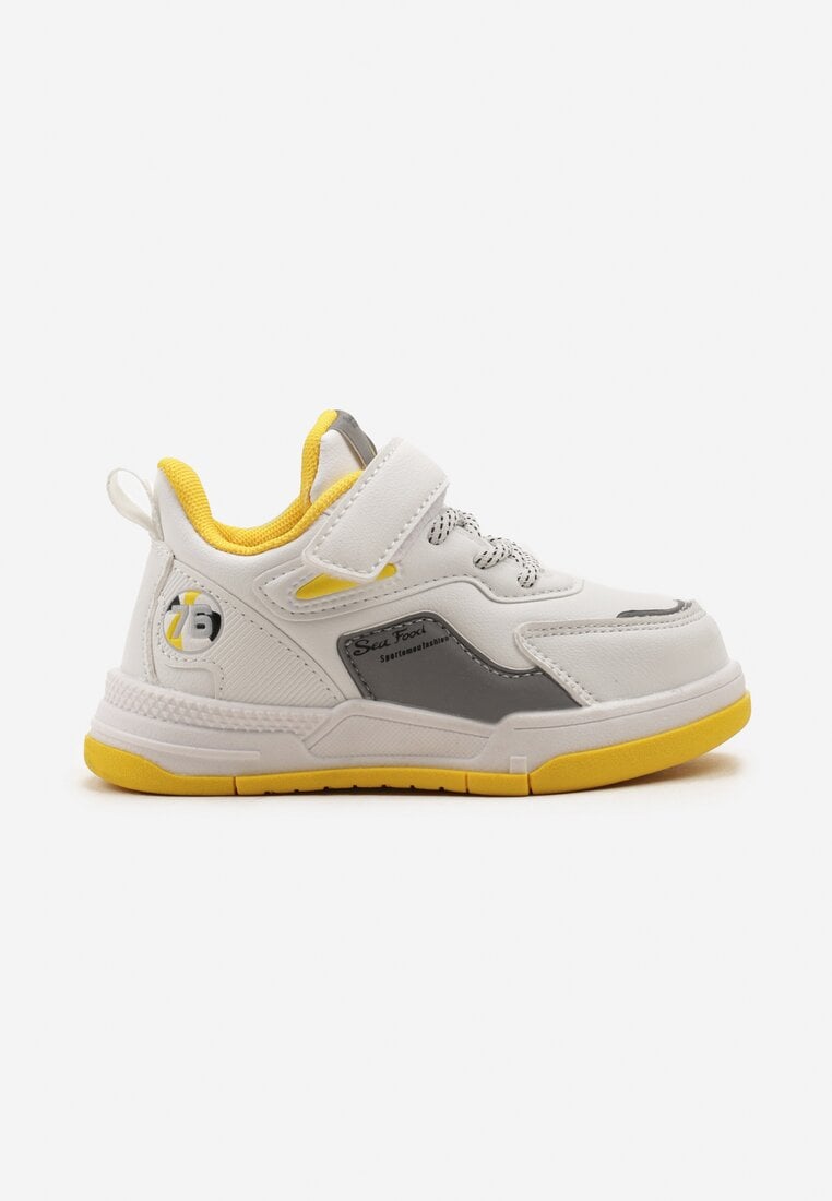 Pantofi sport Alb cu galben