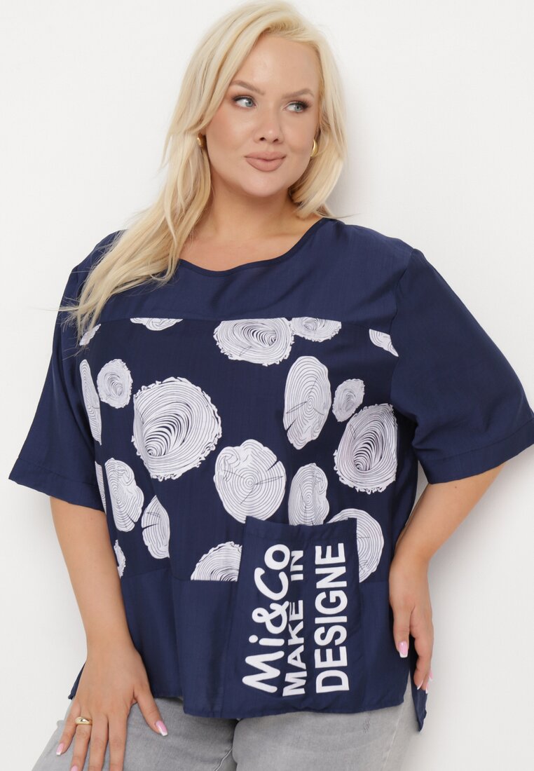 T-shirt Bleumarin