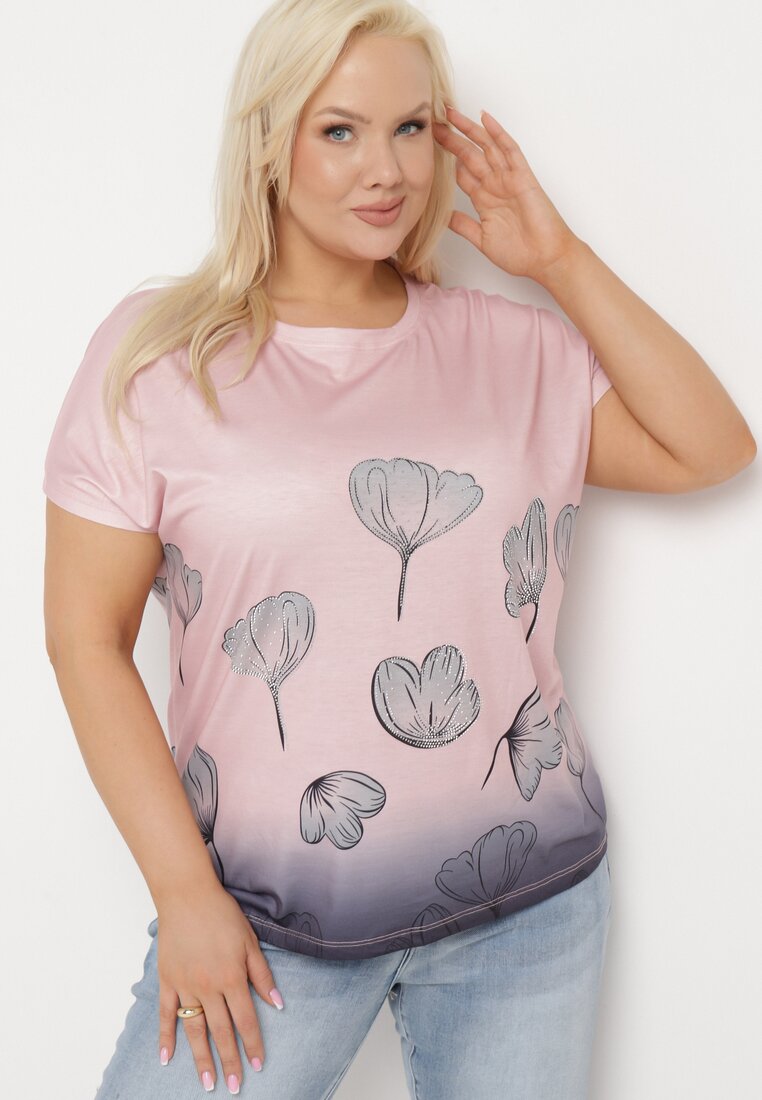 T-shirt Roz închis