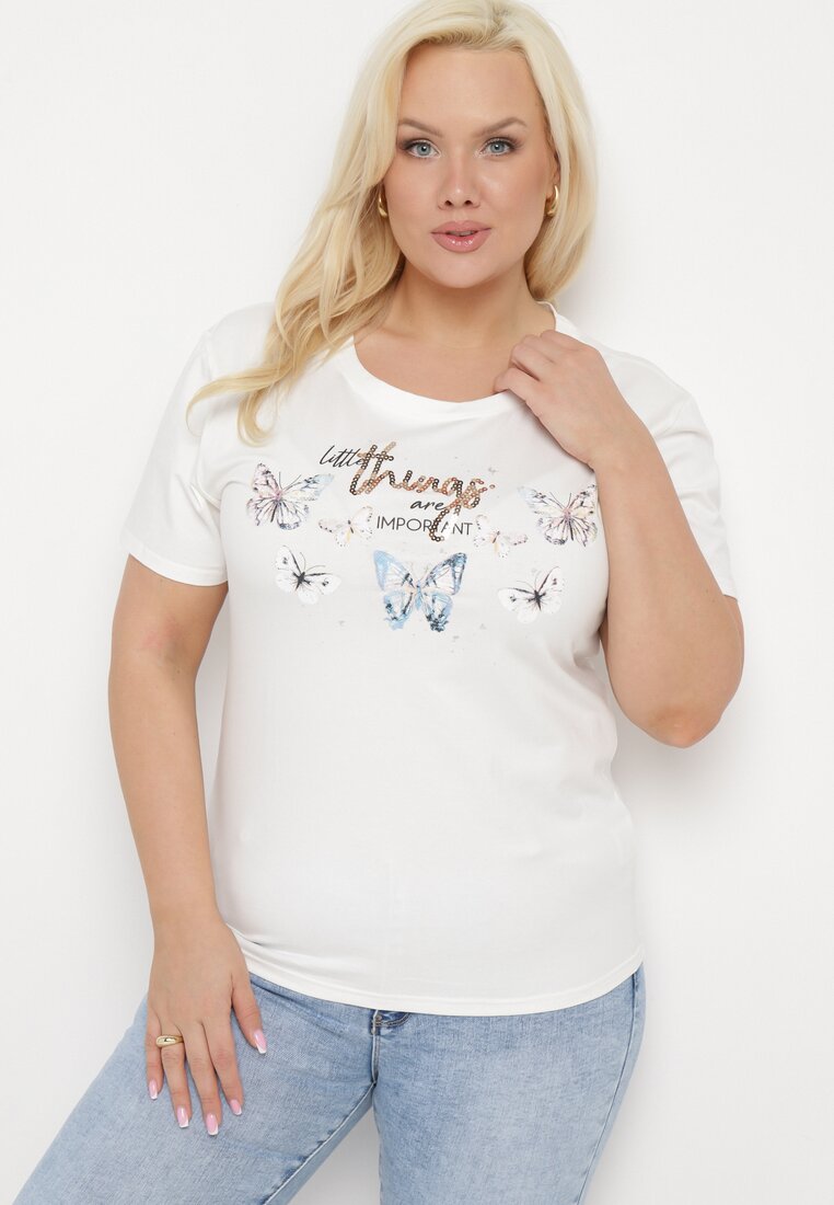 T-shirt Alb