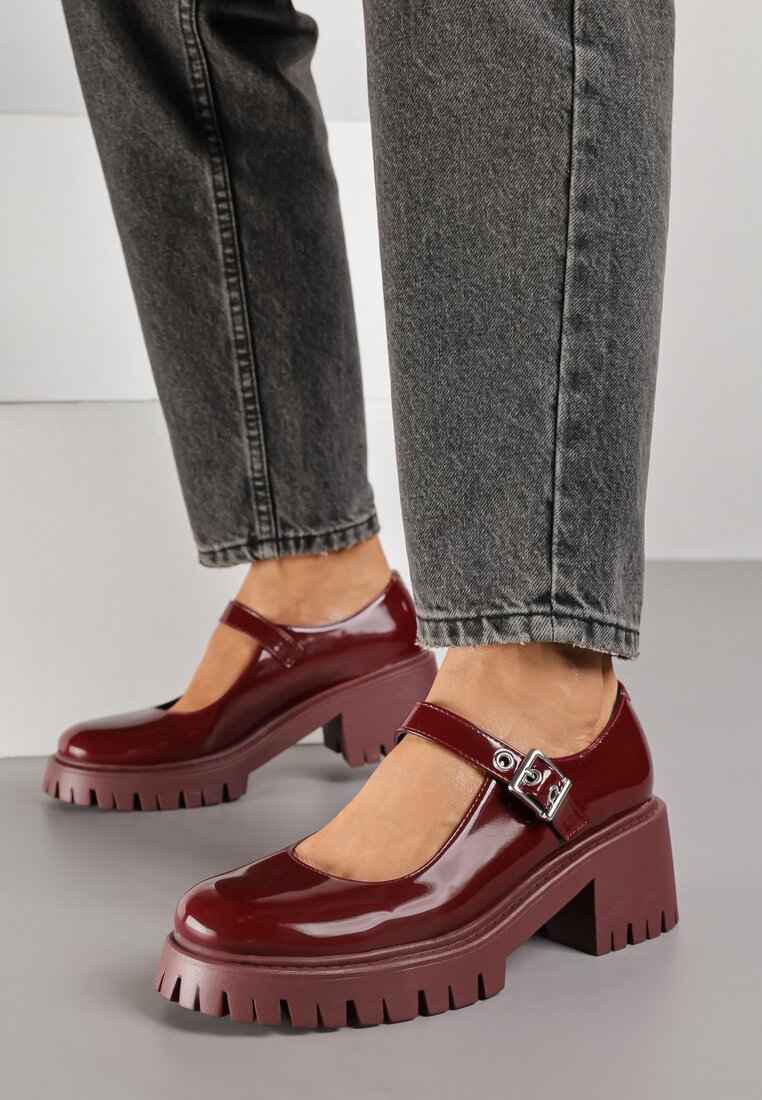 Pantofi casual Bordo