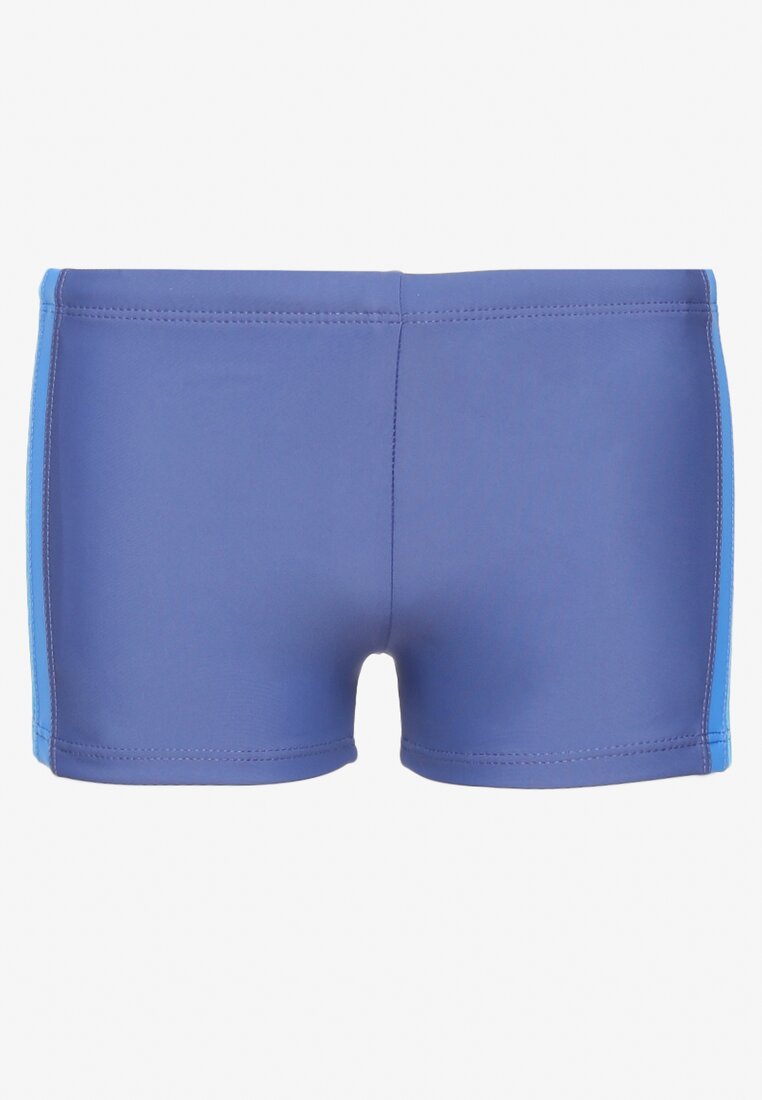 Boxeri de baie Albastre cu elastic în talie și șnur Briselia