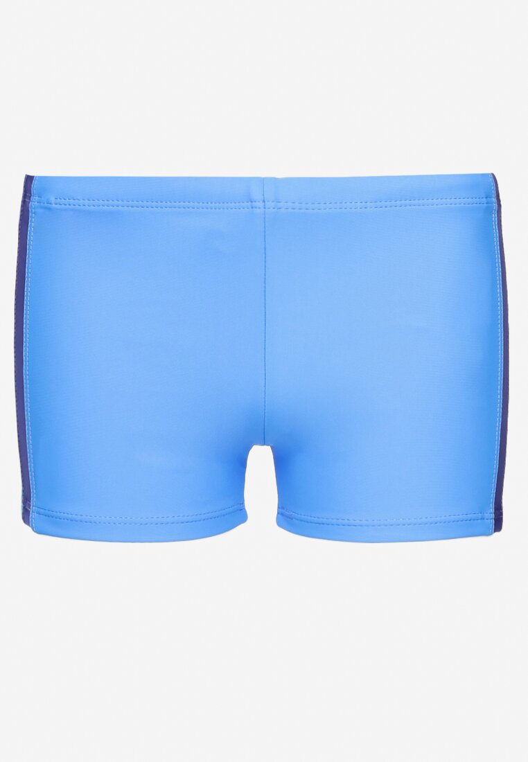 Boxeri de baie Albastru deschis cu elastic în talie și șnur Briselia