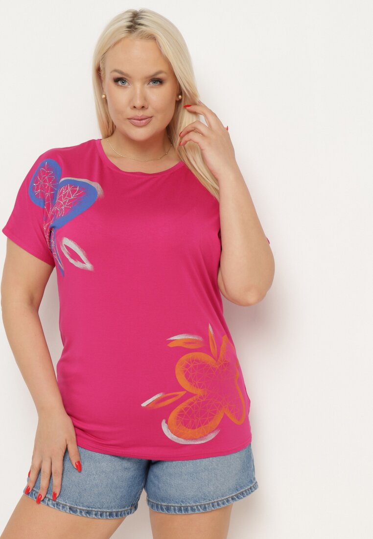 T-shirt Roz închis