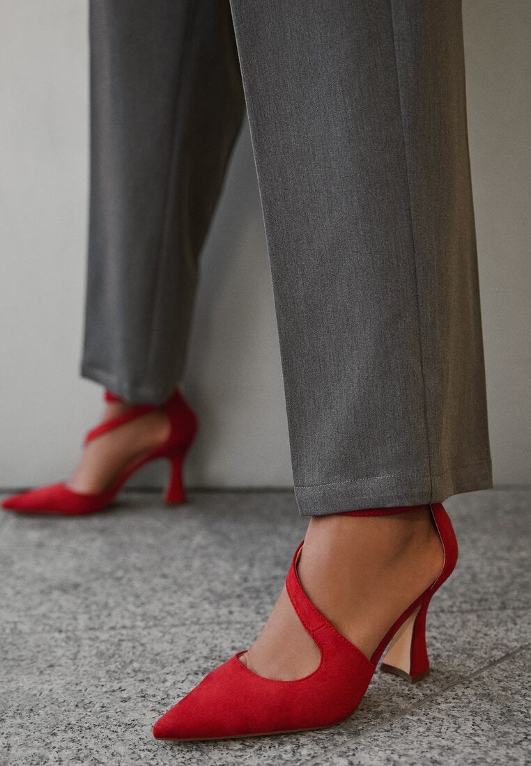 Pantofi cu toc Roșii