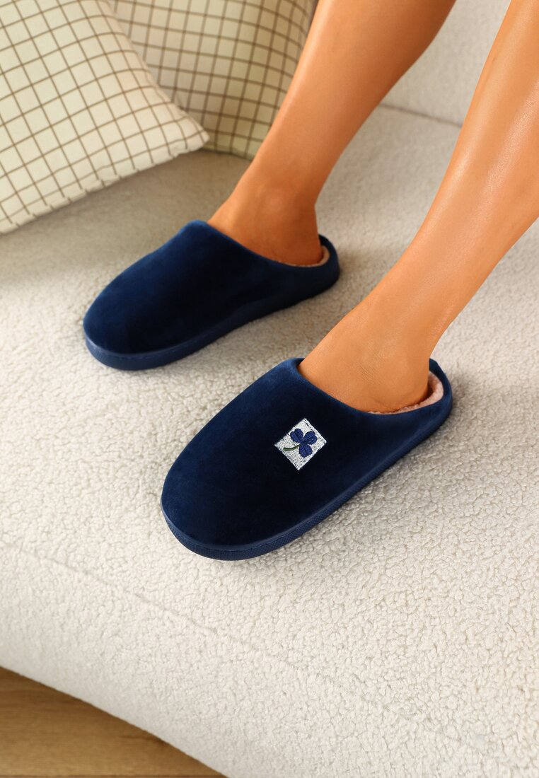 Papuci de casă Bleumarin