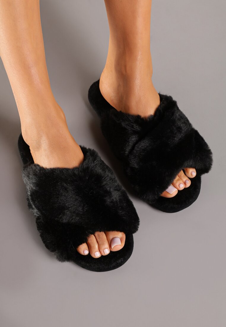 Papuci de casă Negri