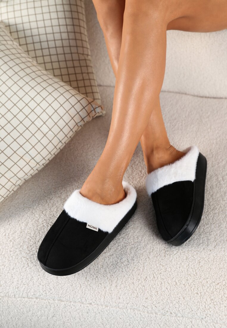 Papuci de casă Negri