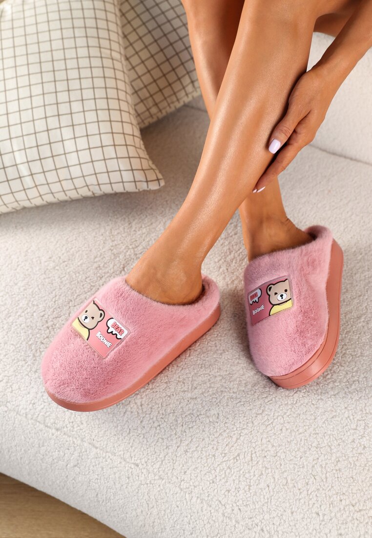Papuci de casă Roz închis