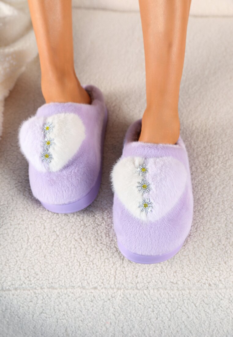 Papuci de casă Mov deschis