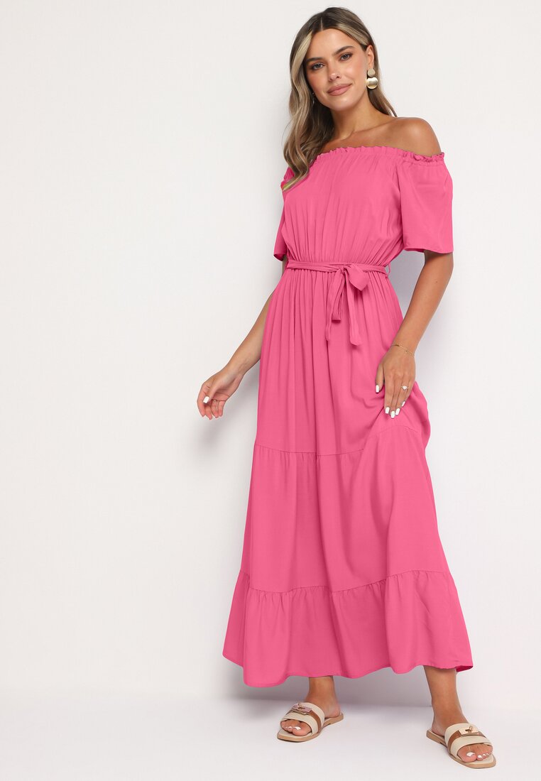 Rochie roz închis din viscoză Telephanassa