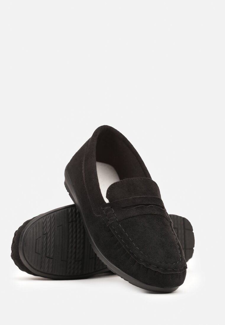 Pantofi josi Negri cu Brant din Piele Lravia