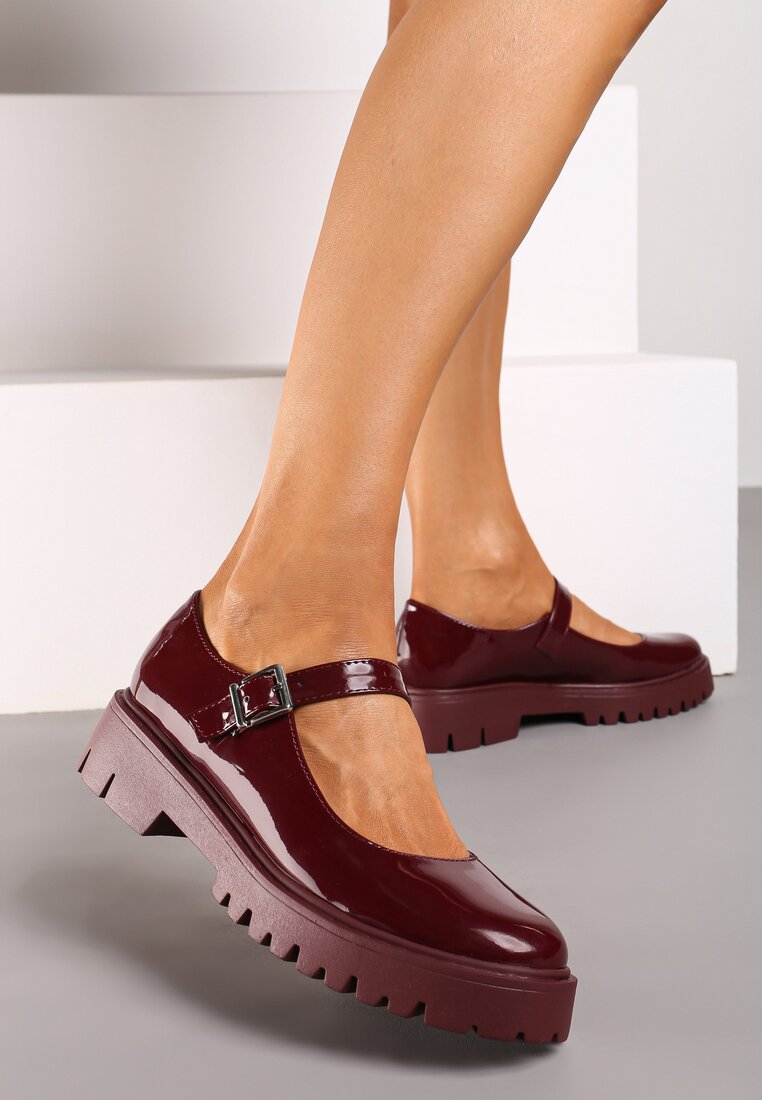 Pantofi casual Bordo
