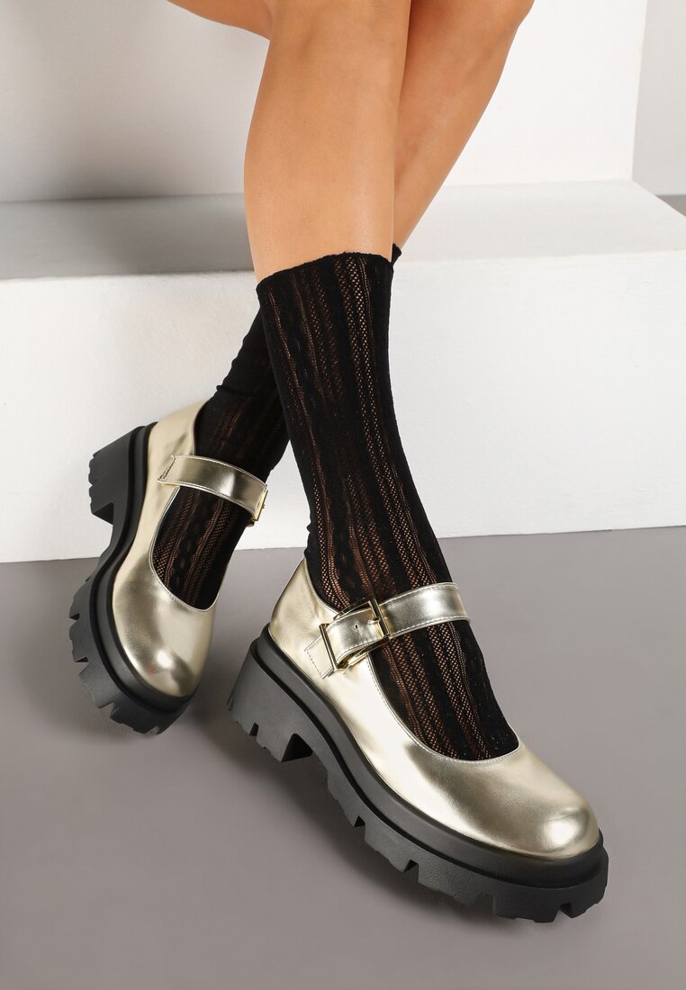 Pantofi casual Aurii