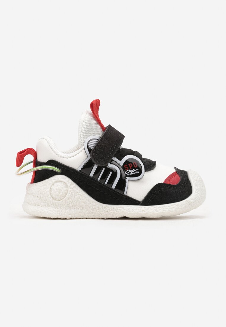 Pantofi Sport Alb-Roșu cu talpă din spumă cu scai Erisline
