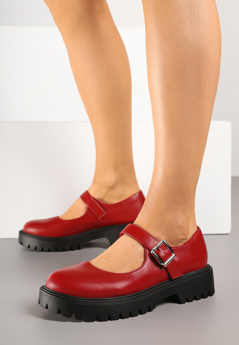 Pantofi casual Bordo