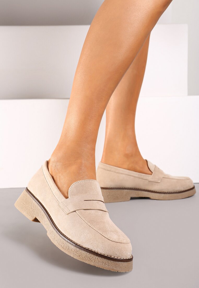 Mocasini Bej