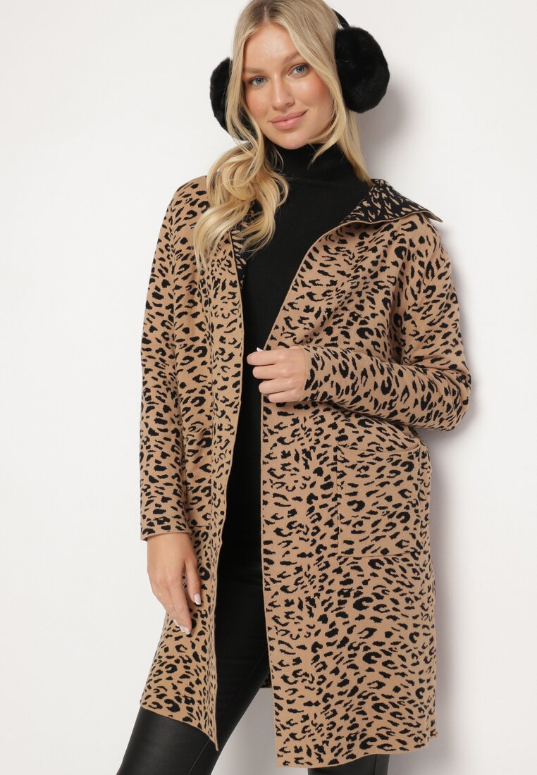 Cardigan Bej cu negru