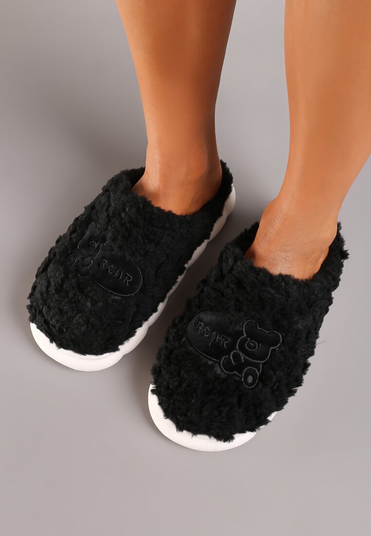 Papuci de casă Negri